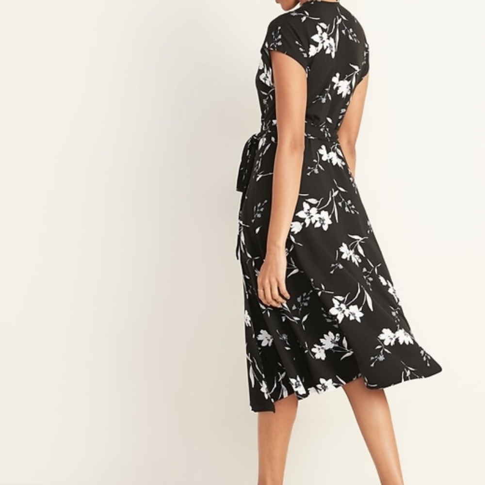 Wrap-front dress